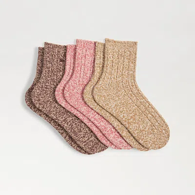 Sam Edelman 3 Pack Rib Midi Boot Socks Pink Multi