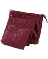Sam Edelman 3-piece Ethyl Travel Pouch Set In Burgundy