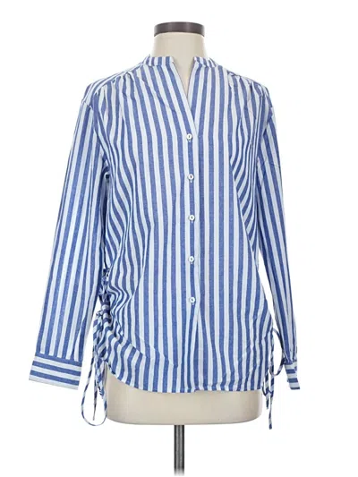 Pre-owned Sam Edelman 3/4 Sleeve Blouse In Blue