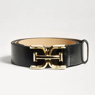 Sam Edelman Logo Belt In Black