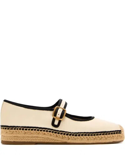 Sam Edelman 35mm Mackie Buckle-strap Platform Espadrilles In Neutral