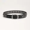 Sam Edelman 38mm Stud Belt Black Leather In Black