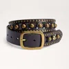 Sam Edelman 38mm Stud Belt Brown Leather In Brown
