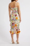 Sam Edelman 3d Floral Embroidered Sheath In Multi