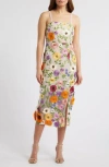 Sam Edelman 3d Floral Embroidered Sheath In Multi