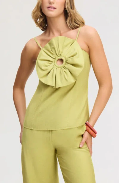 Sam Edelman 3d Flower Camisole In Green