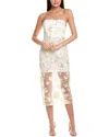 Sam Edelman 3d Flower Midi Dress In White
