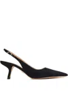 Sam Edelman Bianka Slingback Kitten Heels In Black