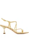Sam Edelman 60mm Cross Over-straps Sandals In Gold