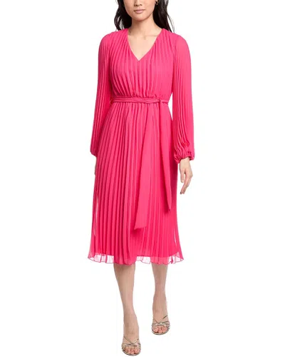 Sam Edelman Accordion Pleated Midi Dress In Pink