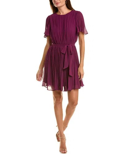 Sam Edelman Accordion Pleated Midi Dress In Purple