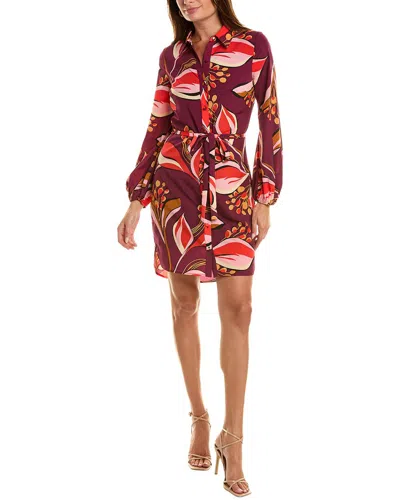 Sam Edelman Accordion Pleated Midi Dress In Purple