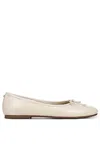 Sam Edelman Marisol Ballet Flat In Ivory Leather In Neutral