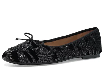 SAM EDELMAN ALIE WOMEN'S FLAT SHOES BLACK SEQUIN: 12 M, LEATHER