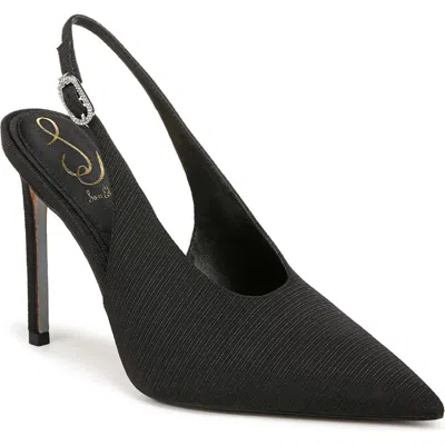 Sam Edelman Alina Slingback Pointed Toe Pump In Black