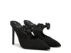 Sam Edelman Amelie Pointed Toe Mule In Black
