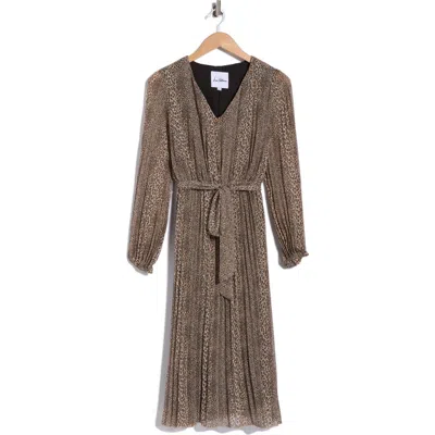 Sam Edelman Animal Print Long Sleeve Dress