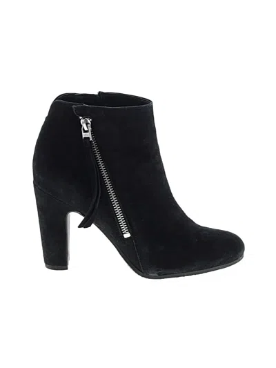 Pre-owned Sam Edelman Ankle Boots In Black