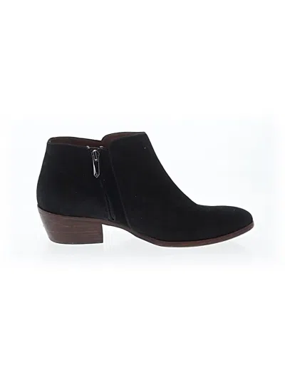Pre-owned Sam Edelman Ankle Boots In Black