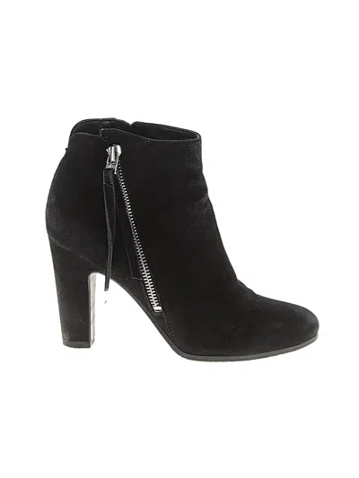Pre-owned Sam Edelman Ankle Boots In Black