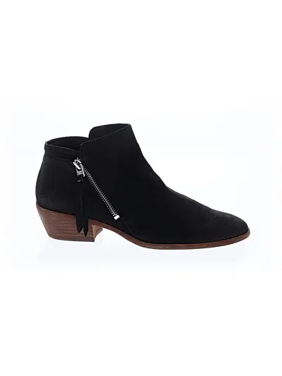 Pre-owned Sam Edelman Ankle Boots In Black