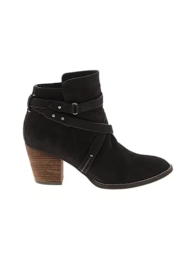 Pre-owned Sam Edelman Ankle Boots In Black