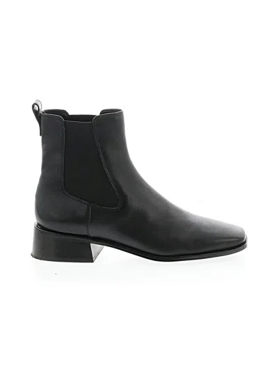 Pre-owned Sam Edelman Ankle Boots In Black