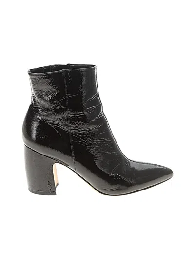 Pre-owned Sam Edelman Ankle Boots In Black