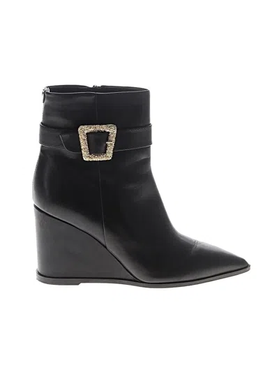 Pre-owned Sam Edelman Ankle Boots In Black