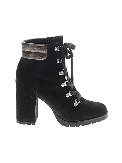 Pre-owned Sam Edelman Ankle Boots In Black