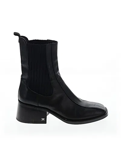 Pre-owned Sam Edelman Ankle Boots In Black