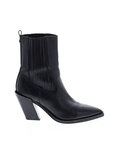 Pre-owned Sam Edelman Ankle Boots In Black