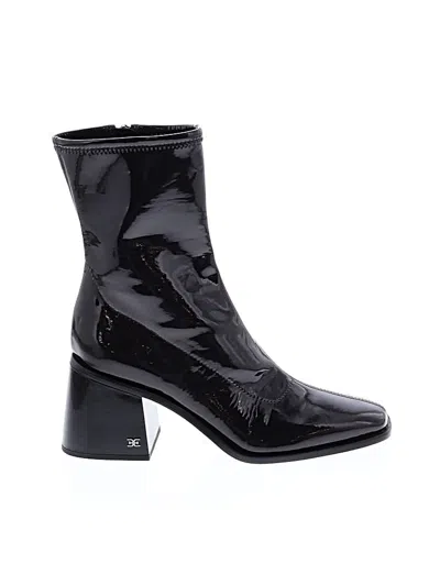 Pre-owned Sam Edelman Ankle Boots In Black