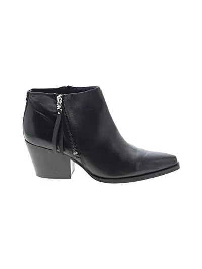 Pre-owned Sam Edelman Ankle Boots In Black