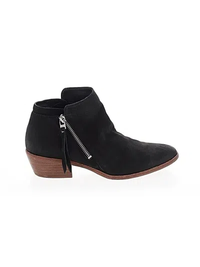 Pre-owned Sam Edelman Ankle Boots In Black