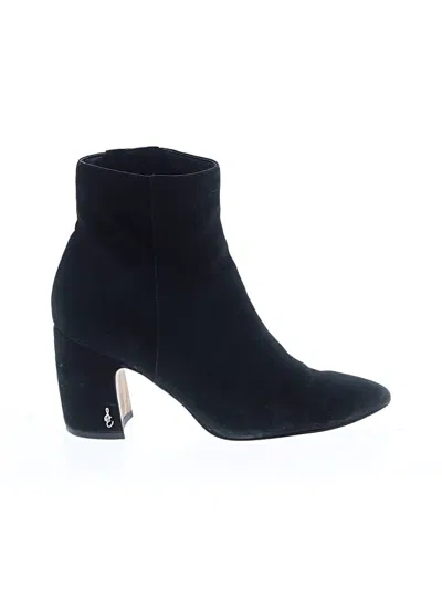 Pre-owned Sam Edelman Ankle Boots In Black