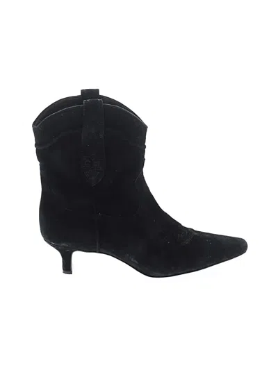 Pre-owned Sam Edelman Ankle Boots In Black