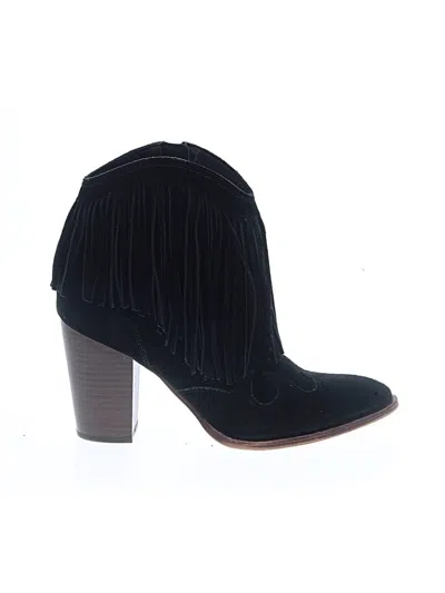 Pre-owned Sam Edelman Ankle Boots In Black