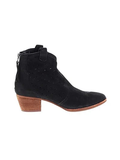 Pre-owned Sam Edelman Ankle Boots In Black