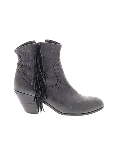 Pre-owned Sam Edelman Ankle Boots In Black