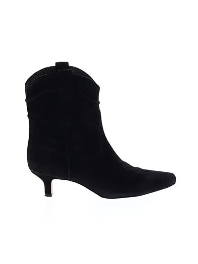 Pre-owned Sam Edelman Ankle Boots In Black