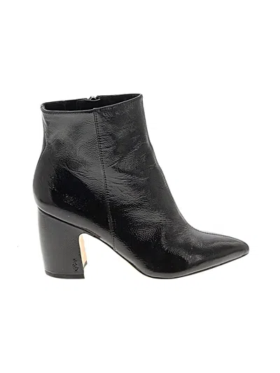 Pre-owned Sam Edelman Ankle Boots In Black