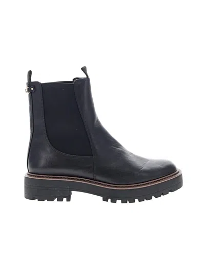 Pre-owned Sam Edelman Ankle Boots In Black