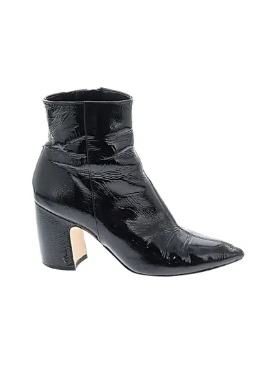 Pre-owned Sam Edelman Ankle Boots In Black