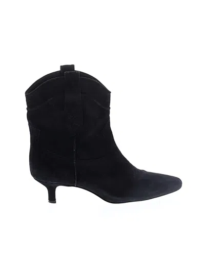 Pre-owned Sam Edelman Ankle Boots In Black