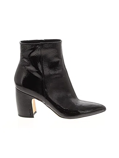 Pre-owned Sam Edelman Ankle Boots In Black