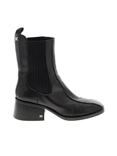 Pre-owned Sam Edelman Ankle Boots In Black