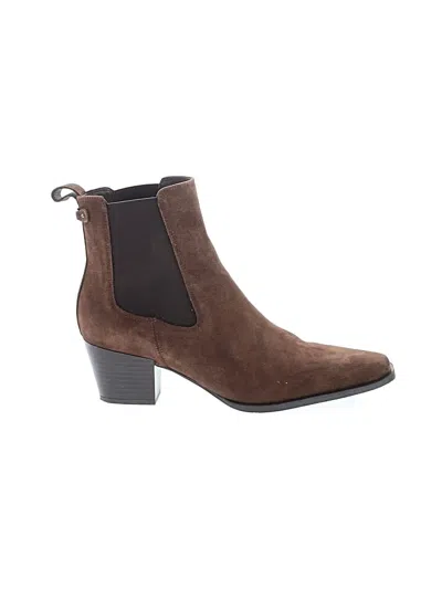 Pre-owned Sam Edelman Ankle Boots In Brown