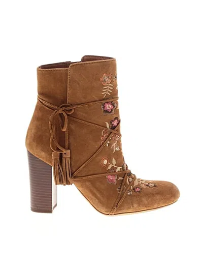 Pre-owned Sam Edelman Ankle Boots In Brown