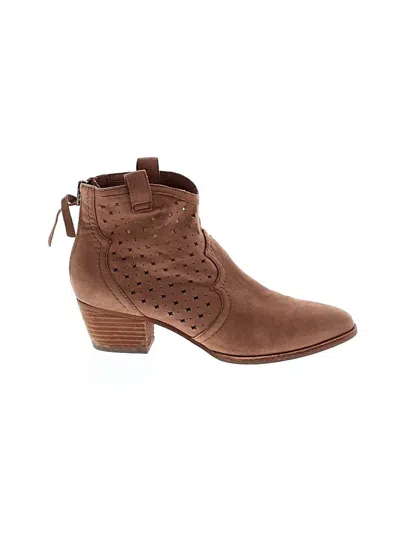 Pre-owned Sam Edelman Ankle Boots In Brown